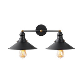 Opviq Conical - 12190 Lámpara de pared Negro y Oro